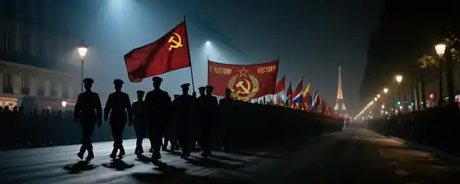 Парижская улица стала тропой памяти для участников «Бессмертного полка»