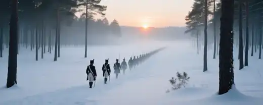 Мерзлые просторы России: Последний акт гибели Grande Armée